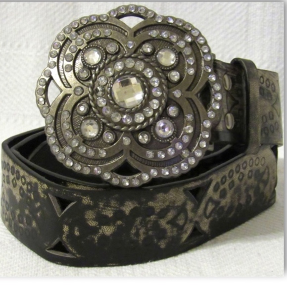YMI Jeanswear Western Bling Buckle Fashion Belt (Bling Buckle Only) - Picture 5 of 13